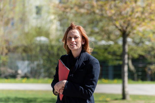 Kiel, Goethe Gemeinschaftsschule, 20.04.2020 Statement der Bildungsministerin Schleswig-Holstein Karin Prien zur Prüfungssituation in Kieler Schulen laut Empfehlungen des RKI. In der Goethe Gemeinschaftsschule laufen die Vorbereitungen zu den Prüfungen ESA und MSA auf Hochtouren. Ebenso könnten ab dem 11. Mai in der Mensa Abiturprüfungen für anderen Schulen durchgeführt werden. Kiel Ravensberg Schleswig-Holstein Deutschland