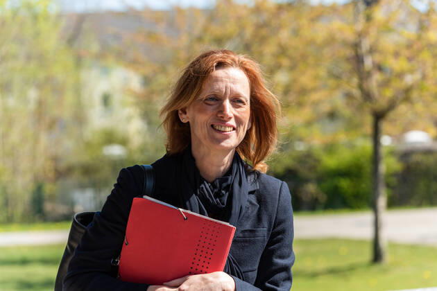 Kiel, Goethe Gemeinschaftsschule, 20.04.2020 Statement der Bildungsministerin Schleswig-Holstein Karin Prien zur Prüfungssituation in Kieler Schulen laut Empfehlungen des RKI. In der Goethe Gemeinschaftsschule laufen die Vorbereitungen zu den Prüfungen ESA und MSA auf Hochtouren. Ebenso könnten ab dem 11. Mai in der Mensa Abiturprüfungen für anderen Schulen durchgeführt werden. Kiel Ravensberg Schleswig-Holstein Deutschland