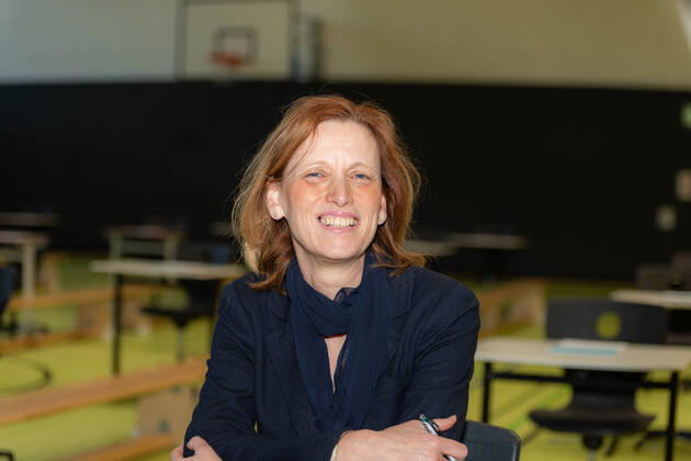 Kiel, Goethe Gemeinschaftsschule, 20.04.2020 Statement der Bildungsministerin Schleswig-Holstein Karin Prien zur Prüfungssituation in Kieler Schulen laut Empfehlungen des RKI. In der Goethe Gemeinschaftsschule laufen die Vorbereitungen zu den Prüfungen ESA und MSA auf Hochtouren. Ebenso könnten ab dem 11. Mai in der Mensa Abiturprüfungen für anderen Schulen durchgeführt werden. Kiel Ravensberg Schleswig-Holstein Deutschland