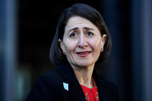 GLADYS BEREJIKLIAN CORONAVIRUS PRESSER, NSW Premier Gladys Berejiklian speaks to the media during a press conference in Sydney, Tuesday, April 21, 2020. ( NO ARCHIVING, EDITORIAL USE ONLY, NO USE IN BOOKS WITHOUT CONSENT SYDNEY NSW AUSTRALIA  Copyright: xJOELxCARRETTx 20200421001464488589