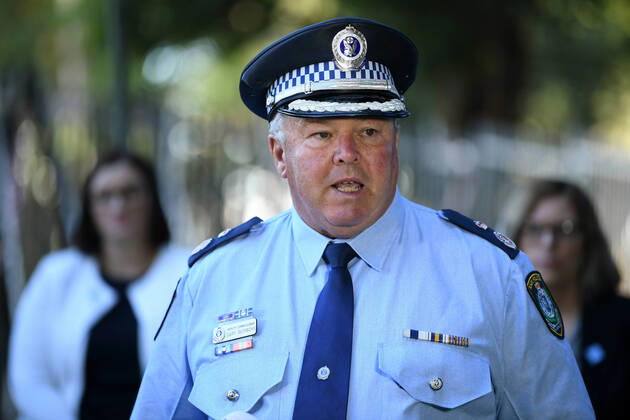 GLADYS BEREJIKLIAN CORONAVIRUS PRESSER, NSW Police Deputy Commissioner Gary Worboys speaks to the media during a press conference in Sydney, Tuesday, April 21, 2020. ( NO ARCHIVING, EDITORIAL USE ONLY, NO USE IN BOOKS WITHOUT CONSENT SYDNEY NSW AUSTRALIA  Copyright: xJOELxCARRETTx 20200421001464489315