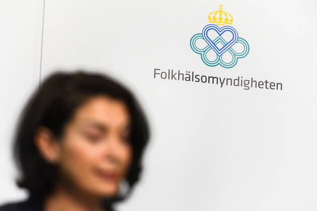 200421 Taha Alexandersson, ställföreträdande krisberedskapschef, under en presskonferens med anledning av Coronaviruset, Covid-19, den 21 april 2020 i Stockholm. Copyright: MAXIMxTHORE 0047204498st
