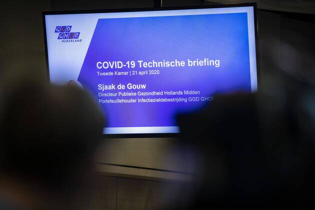 2020-04-21 12:01:03 DEN HAAG .tijdens technische briefing corona-app in de Tweede KamerLAURENS VAN PUTTEN HH  Copyright: xx x409707138x