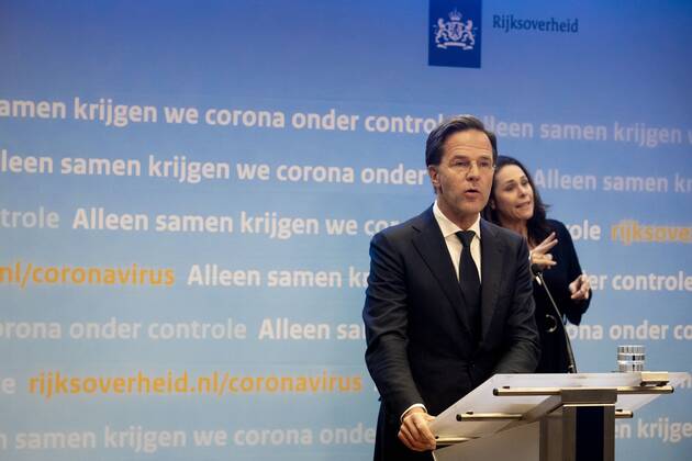 THE HAGUE, Centre, 21-04-2020, Minister President Mark Rutte at the press conference about the corona crisis, after the crisisberaad. Pressconference Mark Rutte  x7881172x Copyright: