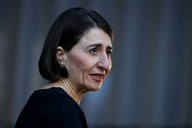 GLADYS BEREJIKLIAN CORONAVIRUS PRESSER, NSW Premier Gladys Berejiklian speaks to the media during a press conference in Sydney, Wednesday, April 22, 2020. ( NO ARCHIVING, EDITORIAL USE ONLY, NO USE IN BOOKS WITHOUT CONSENT SYDNEY NSW AUSTRALIA  Copyright: xJOELxCARRETTx 20200422001464653032