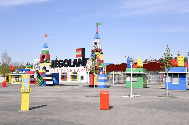 Legoland Deutschland während der Ausgangsbeschränkungen zur Eindämmung der Ausbreitung des Coronavirus. Günzburg, 21.04.2020