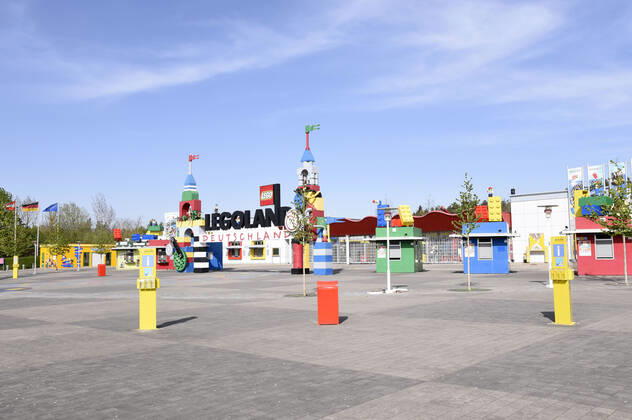 Legoland Deutschland während der Ausgangsbeschränkungen zur Eindämmung der Ausbreitung des Coronavirus. Günzburg, 21.04.2020