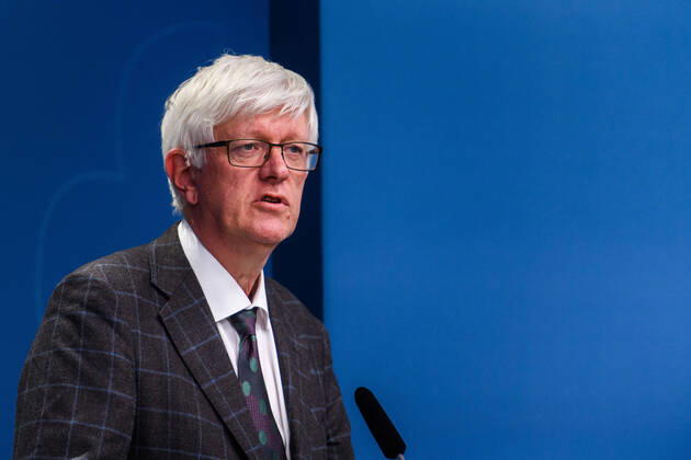 200422 Johan Carlson, Director General at The Public Health Agency, during a press conference with the government of Sweden regarding the coronavirus, Covid-19, on April 22, 2020 in Stockholm. Photo: Maxim ThorÃ BILDBYRAN kod MT bbeng presskonferens regeringen politik corona virus coronaviruset covid-19 press conference public events coronavirus Copyright: MAXIMxTHORE 0047207684st