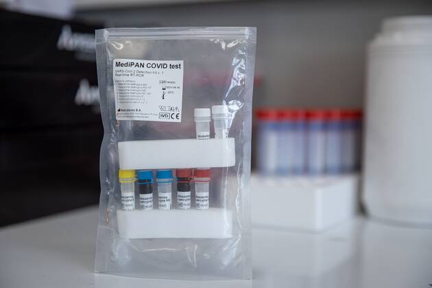 The first all-Polish test for the coronavirus The first all-Polish test for the coronavirus at the the Institute of Bioorganic Chemistry of the Polish Academy of Science on April 22, 2020 in Poznan, Poland. The test has been already produced and came into use. EN_01425834_0006 