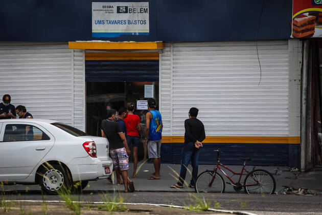 BELÉM, PA - 22.04.2020: CORONAVÍRUS EM BELÉM - Pará reaches 1,195 cases and has 90% of the ICU beds occupied for treatment of Covid-19 this Wednesday (22). State has 580 beds available. Government awaits the arrival of respirators from China to install an additional 400 beds. x1906537x  FilipexBispo