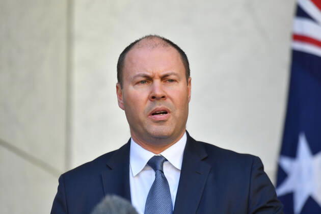 SCOTT MORRISON CORONAVIRUS UPDATE, Treasurer Josh Frydenberg speaks to the media at a press conference in Canberra, Thursday, April 23, 2020. ( NO ARCHIVING, EDITORIAL USE ONLY, NO USE IN BOOKS WITHOUT CONSENT Canberra ACT AUSTRALIA  Copyright: xMICKxTSIKASx 20200423001464850354