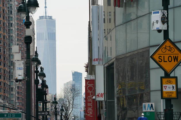 Coronavirus in den USA, Eindrücke aus New York April 23, 2020, New York, NY, USA: Retailer JC Penny is weighing bankruptcy during the COVID-19 pandemic on April 23, 2020 in New York. New York USA - ZUMAb148 20200423_zap_b148_047 Copyright: xBryanxSmithx