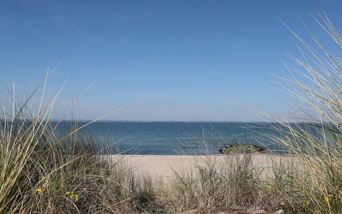Blick auf die Ostsee in Niendorf Strand Niendorf
