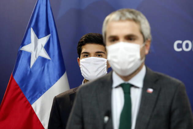 Santiago, April 23, 2020 The Minister of National Assets, Julio Isamit and the Minister of the Interior, Gonzalo Blumel, announce that the COVID 19 Territorial Viewer is open to the public. Paul Plaza MBN Via Aton Chile, Santiago Chile Aton 414073  Copyright: PAULxPLAZA MBN VIAxATONxCHILE