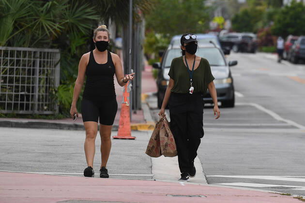Coronavirus in den USA, Eindrücke aus Miami MIAMI, FL - APRIL 24: General view of South Beach as all the stores have been closed due to the Coronavirus (COVID-19) pandemic on April 24, 2020 in Miami Florida. Copyright: xmpi04 MediaPunchx