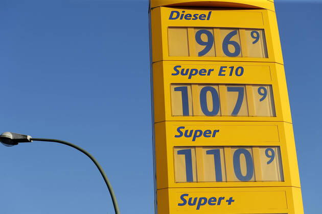 SPRIT Preis DIESEL Preis Tankstelle Dieselpreis am 26.April 2020 in Meerbusch bei Duesseldorf