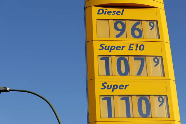 SPRIT Preis DIESEL Preis Tankstelle Dieselpreis am 26.April 2020 in Meerbusch bei Duesseldorf