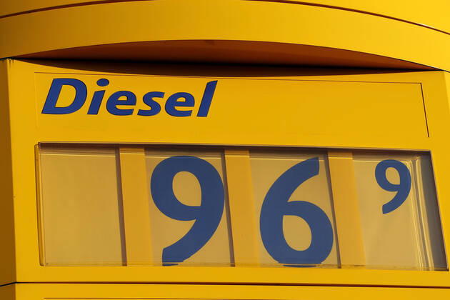 News Bilder des Tages SPRIT Preis DIESEL Preis Tankstelle Dieselpreis am 26.April 2020 in Meerbusch bei Duesseldorf