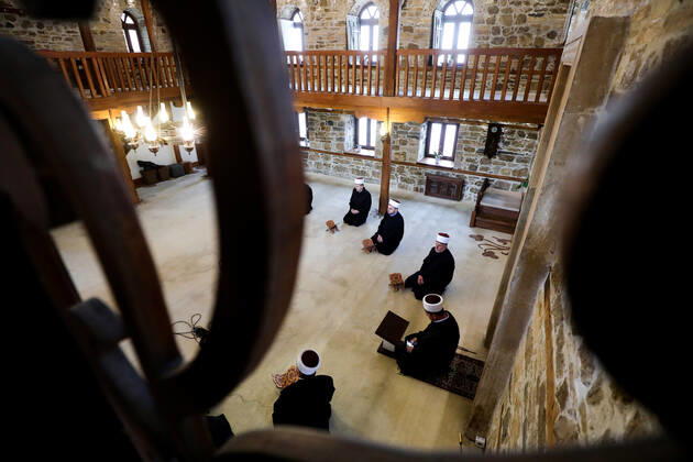 Bosnia and Herzegovina - Ramadan 27.04.2020., Zenica, Bosnia and Herzegovina - A muqabala (recitation of the Quran) is held regularly during Ramadan at the Sultan-Ahmed Mosque in Zenica. This year, due to the coronavirus epidemic, it is being held without the presence of believers. ArminxDurgut PIXSELL