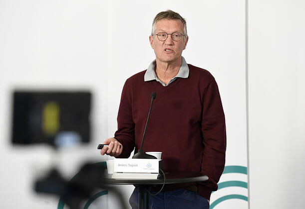 State epidemiologist Anders Tegnell during the Public Health Authoritys daily press meeting on the state of the corona virus, covid 19 Stockholm Sweden x2512x,  Copyright: xLINDAHLxBJÖRN Aftonbladetx Folkhälsomyndigheten pressträff