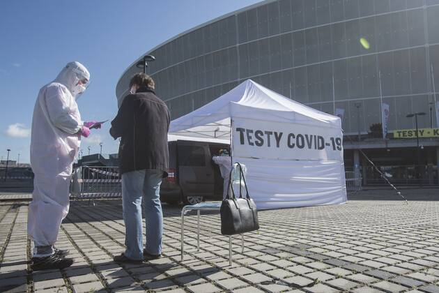 Drive & Go-Thru mobile tent for testing for the coronavirus as a part of the action Keep safe the Medics in Wroclaw Drive & Go-Thru mobile tent for testing for the coronavirus as a part of the action Keep safe the Medics provide free of charge tests for medics on May 12, 2020 in Wroclaw, Poland. There is also a possibility of making commercial tests for all those who want to get tested EN_01428357_0015