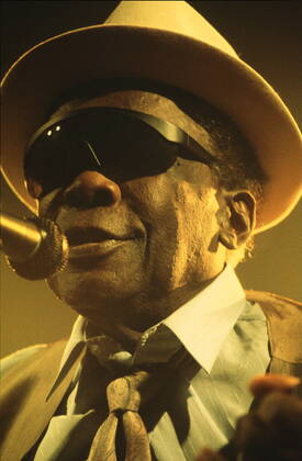 1 Konzert 91: John Lee Hooker, blues, voc, g, Musik, im Berliner Tempodrom 01.07.91 Copyright: xBriganixArt HEINRICHx 00008027_00008027