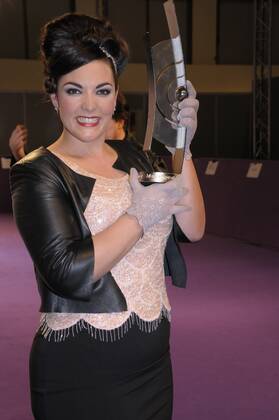 105 Caro Emerald bei der Echo Verleihung 2012 in der Messe Berlin am 22.03.12, Roter Teppich, Berlin Deutschland, Germany Copyright: xBriganiArt Sarix 00272900_00272900