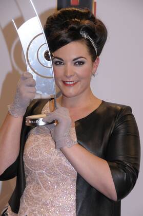 105 Caro Emerald bei der Echo Verleihung 2012 in der Messe Berlin am 22.03.12, Roter Teppich, Berlin Deutschland, Germany Copyright: xBriganiArt Sarix 00272902_00272902