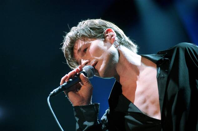 27 Konzert: A-HA, Sänger Morten Harket, voc, im Berliner Velodrom , skandinavische Band, aus Norwegen, Pop der 80er Jahre, Popstar, Comeback, Revival, Musik, Aha, A Ha, Hemd offen, Berlin Deutschland, Germany Copyright: xPOP-EYE Morlokx 00031119_00031119