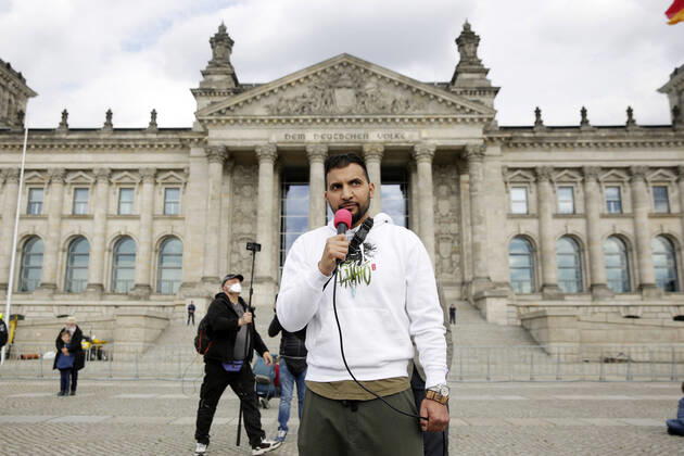 Bilder des Jahres 2020, Entertainment 05 Mai News Bilder des Tages Attila Hildmann bei der Hygienedemo gegen die Coronamaßnahmen der Bundesregierung. Berlin, 16.05.2020