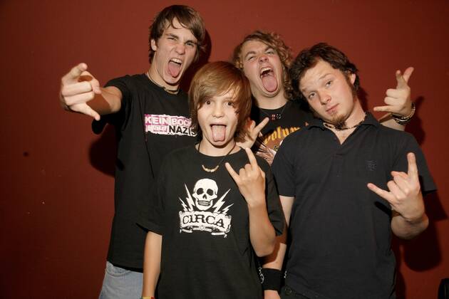 12 Fotoshooting: Die Killerpilze, im Backstage vor ihrem Konzert im berliner Silverwings, Punkrock, Tenniepunk, Deutschrock Berlin Deutschland, germany Copyright: xPOP-EYE Nassx 00107205_00107205