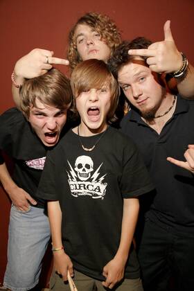 12 Fotoshooting: Die Killerpilze, im Backstage vor ihrem Konzert im berliner Silverwings, Punkrock, Tenniepunk, Deutschrock Berlin Deutschland, germany Copyright: xPOP-EYE Nassx 00107207_00107207