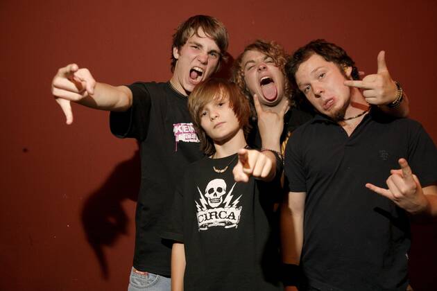 12 Fotoshooting: Die Killerpilze, im Backstage vor ihrem Konzert im berliner Silverwings, Punkrock, Tenniepunk, Deutschrock Berlin Deutschland, germany Copyright: xPOP-EYE Nassx 00107216_00107216