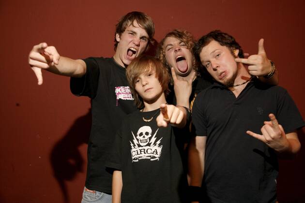 12 Fotoshooting: Die Killerpilze, im Backstage vor ihrem Konzert im berliner Silverwings, Punkrock, Tenniepunk, Deutschrock Berlin Deutschland, germany Copyright: xPOP-EYE Nassx 00107217_00107217