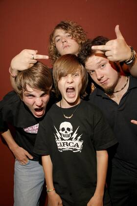12 Fotoshooting: Die Killerpilze, im Backstage vor ihrem Konzert im berliner Silverwings, Punkrock, Tenniepunk, Deutschrock Berlin Deutschland, germany Copyright: xPOP-EYE Nassx 00107219_00107219