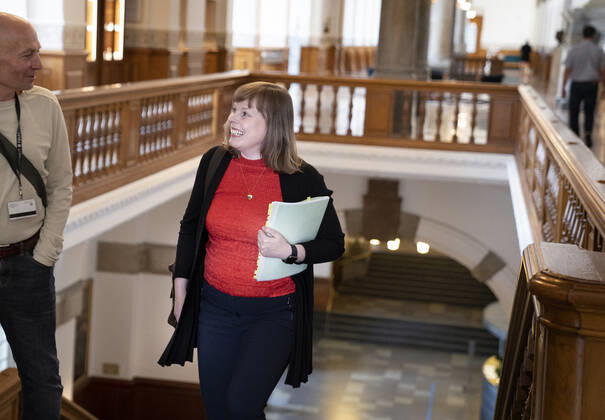 Kulturminister Joy Mogensen (S) er kaldt i aabent samraad om udbuddet af en ny digital public service-radiokanal paa Christiansborg, onsdag den 27. maj 2020. Ministeren skal blandt andet svare paa hvilke droeftelser om udbudsprocessen, der har vaeret internt i ministeriet og internt i regeringen, foer og efter udbuddet blev afgjort.. , Copenhagen Denmark