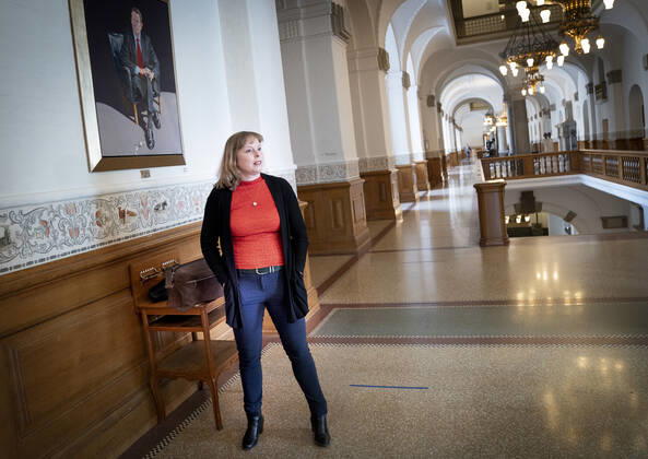 Kulturminister Joy Mogensen (S) er kaldt i aabent samraad om udbuddet af en ny digital public service-radiokanal paa Christiansborg, onsdag den 27. maj 2020. Ministeren skal blandt andet svare paa hvilke droeftelser om udbudsprocessen, der har vaeret internt i ministeriet og internt i regeringen, foer og efter udbuddet blev afgjort.. , Copenhagen Denmark