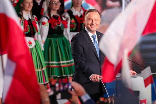 Bilder des Jahres 2020, News 06 Juni News Themen der Woche KW26 News BIlder des Tages Presidential election 2020 in Poland. Andrzej Duda s electoral evening Presidential election 2020 in Poland. Andrzej Duda s electoral evening on June 28, 2020 in Lowicz, Poland. Andrzej Duda EN_01434613_0115 