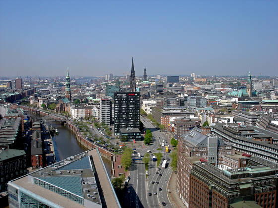 Deutschland, Hamburg, City, Luftaufnahme McPWAL