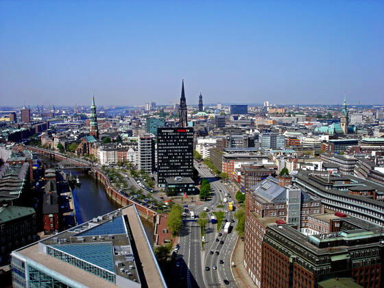 Deutschland, Hamburg, City, Luftaufnahme McPWAL
