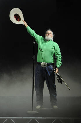 July 9, 2020 - Las Vegas, Nevada, U.S. - Country Music Hall of Fame musician CHARLIE DANIELS performs during the opening ceremonies at ninth go-round of the National Finals Rodeo at the Thomas & Mack Center on Friday, Dec. 12, 2014, in Las Vegas, Nevada. The country music icon, who penned the hit Ã’Devil Went Down to Georgia,O died at the age of 83 on Monday. Las Vegas USA - ZUMAbk3_ 20200709_zaf_bk3_001 Copyright: xDavidxBeckerx