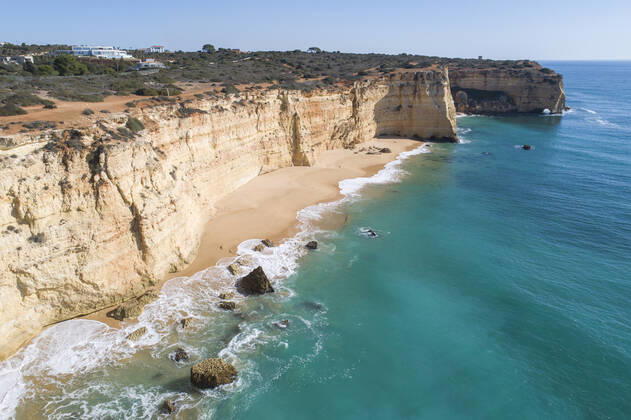 Algarve Beach from aerial view Portugal, Faro District, Porches CR_NEAN200722B-448815-01