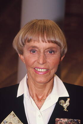 Unternehmerin Beate Uhse , aufgenommen am 15.06.1990