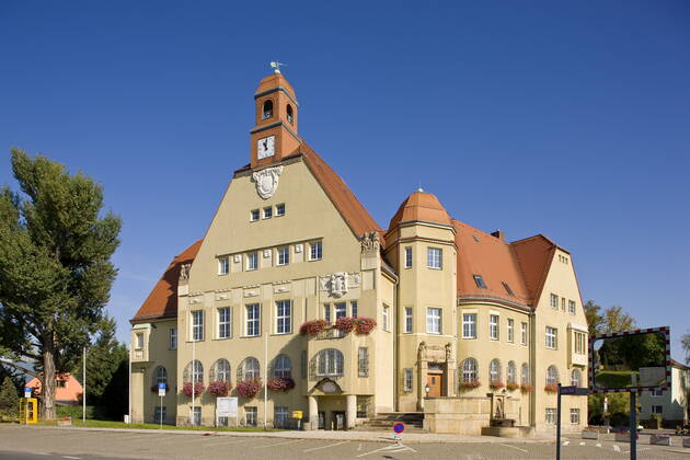Heidenau Rathaus Heidenau Sachsen GERMANY