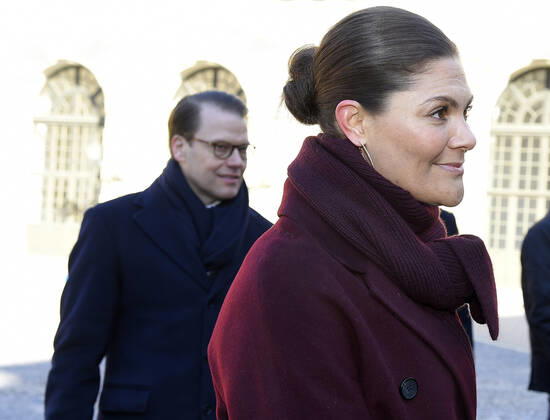 Prince Daniel, Crown Princess Victoria Crown Princess Victorias name day celebration in the inner courtyard of Stockholm Castle 2019 03 12 c Karin Törnblom TT Stockholm Sweden Royal Palace Sweden x2377x, Copyright: xKarinxTörnblom TTx Kronprinsessan Victorias namnsdag