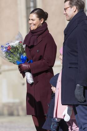 Crown Princess Victoria, Prince Oscar, Princess Estelle, Prince Daniel Crown Princess Victorias name day celebration at the inner courtyard of Stockholm Castle 2019 03 12 c Johan Jeppsson TT Stockholm Sweden Royal Palace Sweden x2551x, Copyright: xJohanxJeppsson TTx Kronprinsessan Victorias namnsdag
