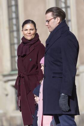 Crown Princess Victoria, Prince Oscar, Princess Estelle, Prince Daniel Crown Princess Victorias name day celebration at the inner courtyard of Stockholm Castle 2019 03 12 c Johan Jeppsson TT Stockholm Sweden Royal Palace Sweden x2551x, Copyright: xJohanxJeppsson TTx Kronprinsessan Victorias namnsdag