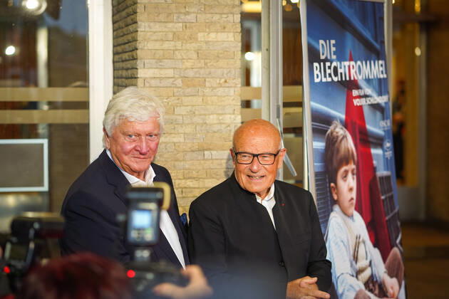 30.08.2020,Berlin,Deutschland,GER,Kino International, Fotocall 4-K Filmpremiere vom Kinofilm Die Blechtrommel.(l.) Eberhard Junkersdorf,(r.) Volker Schlöndorff