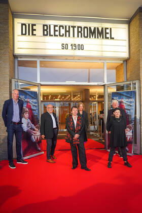 30.08.2020,Berlin,Deutschland,GER,Kino International, Fotocall 4-K Filmpremiere vom Kinofilm Die Blechtrommel.u.a Volker Schlöndorff, David Bennent, Angela Winkler, Katharina Thalbach,Eberhard Junkersdorf,