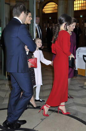 Prince Daniel, Crown Princess Victoria, Princess Estelle, Princess Sofia Seminar on the occasion of the Queens 75th birthday, Oscar Theater, Stockholm, 2018 12 18 c Karin Törnblom IBL Stockholm Sweden x2377x, Copyright: xKarinxTörnblom TTx Seminarium med anledning av Drottningens 75-arsdag